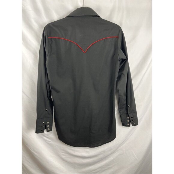 MWG Western's Best Floral Snap Button Rock-A-Billy Western Shirt Men's Size XS - Picture 6 of 11